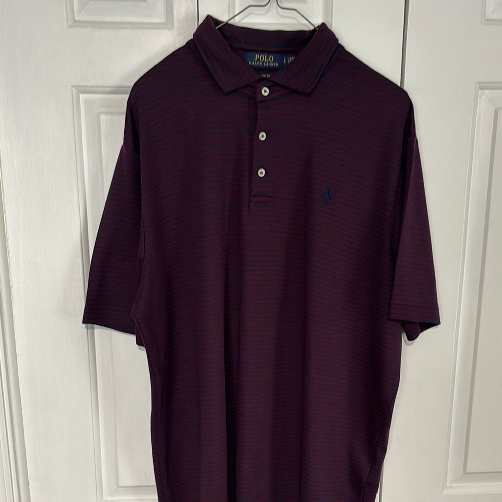 Polo by Ralph Lauren Men's Purple Polo Shirt